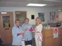 Pictured (L to R) Porter Volunteers Marion Werner and Joyce Haggarty, and Ashley Rouse, who won the title of Vermont Jr. Sweetheart.