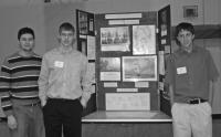 Keith Bouchard with State Champions Thomas Swenor and Chris Holwager with their exhibit on Commodore Thomas MacDonough and Taking A Stand at the Battle of Plattsburgh