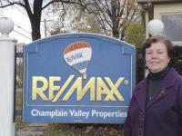 Nancy Foster, co-owner of Champlain Valley Properties (REMAX), located on Court Street in downtown Middlebury.