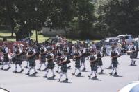 Bagpipers from Montpelier show their skills at the 2007 Firefighters Convention Parade hosted by The Addison County Firefighters Association in Middlebury on Sunday, July 29th, 2007. This years event was attended by firefighters from all over Vermont.