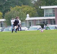 Tigers Katie Ritter attacks at midfield during girls varsity soccer action against Rice Memorial on October 4th, 2007 at Rice Memorial High School in South Burlington. 