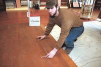Jeremy looks over some of the many hardwood flooring options at McGrath Flooring Center in New Haven. Owned and operated by Mike & Sarah McGrath, the flooring center can assist you with everything you’ve always wanted to know about making your flooring choices the best fit for you, your family and your business.