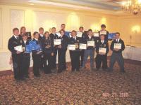 Vergennes Chapter of FFA winners at State FFA Convention from left to right: Joe Marszalkowski, Brittny Buck, Alex Coyle, Samantha Marszalkowski, Joshua West, AnnaJo Smith, Jason Marshall, David Verburg, Heather Osicky, Kristine Jackson, Arie Smits, Gary Grant, Cody Hawkins, Justin Lalumiere, Garrett Holler. 