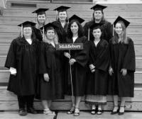 Graduates from the CCV Middlebury location were:
Cathy A. Charlebois, Addison Denise N. Fleming, Addison Margaret F. Powers, Cornwall Dawn E. Titus, Crown Point, NY Christine A. McLaren, Hinesburg Becky J. Paliling, Leicester Lynda M. Wetmore, Middlebury Carole A. Williams, New Haven Caitlin E. MacIntire, Vergennes Rene D. Nill, Vergennes Balinda A. Owens, Vergennes Gretchen G. Russett, Vergennes Ligia D. Stapleford, Vergennes Jennifer L. Strona, Vergennes Sarah F. Telling, Vergennes