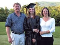 Alexa Foster pictured with her proud parents
Lisa & David Foster. Alexa is headed to
Roger Williams College this fall.
