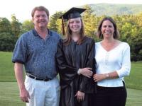 Alexa Foster pictured with her proud parents
Lisa & David Foster. Alexa is headed to
Roger Williams College this fall.