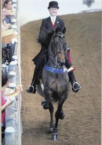 Hailey and Howard taking a victory lap after earning their national ranking and qualifying for the World Championship. It is hard to tell who is more proud, Hailey or Howard.