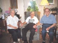 Pictured above L to R: Luella, Howard and Ben Foster 