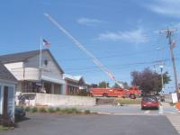 Vergennes Fire Department celebrates Vergennes, the nation’s flag and their chief Ralph Jackman back with them.