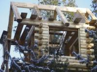 The post and beam building is made similar to the log home kits of today.