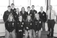 Vergennes FFA- 
The countless students who have passed through his FFA chapters have
learned valuable lessons about plant & soil science, animal husbandry
and judging, self-esteem, and public speaking.
Mr. Boise is now retired but still appreciate is a co-advisor along with
Suzanne Buck. Third generation Addison County Farmer Bill
VanDeWeert is the Ag Teacher.