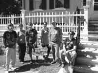 The Hannaford Career Centers Landscape Class had the opportunity to work on
their landsacaping skills this past fall at the Community House in Middlebury.
Students learned a variety of pruning and shearing techniqes.
Pictured are (L to R) are Dustin Dyer, instructor Cheryl Werner, Zach Sullivan,
Chelsea Drown, Steven Patterson and Kara McQuinn