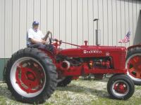 Al milked cows and farmed for a total of sixty years. This is the original tractor
purchased by his father right after World War II in Allendale, New York off of a
freight car.