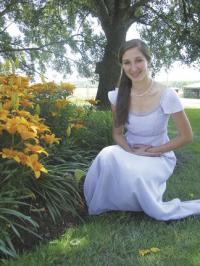 Waiting to attend her eighth grade graduation, Erin Connor celebrates a 20 plus year family tradition of attending St. Mary's School in Ticonderoga as the last of seven siblings to graduate.