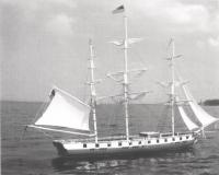 Macdonough’s main ship, the 26 gun corvette Saratoga was built in forty days from the cutting of the timber to launch.(Photo of replica courtesy of LCM Museum)