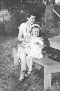 Wife and Child.  Married for 63 years, Sylvia Casey and their oldest daughter Pam.