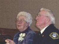 With a marriage spanning 63 years, Meryl and Ralph Jackman at one of the many gatherings celebrating the VFD.