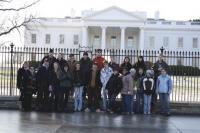 On the first full day of the trip, the students began with a White House tour and continued on to the Library of Congress, National Archives, Bureau of Engraving, Holocaust Museum, the Washington Monument and a show at the Kennedy Center of the Performing Arts