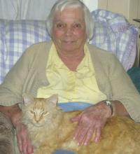 Helen Cobb and her treasured cat Goldy share memories of life in Ferrisburgh and the role of organizations like the Grange as gathering spots for the town and community.