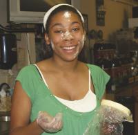 Monique, a Baker’s Assistant at the Ferrisburgh Bakery.