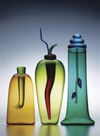 John Chiles’ dramatic glasswork can be seen at The Gilded Cage on Main Street during the Middlebury Arts Walk, Friday, May 14, 5-7 pm.