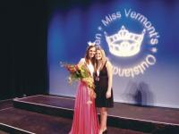 Erin Connor with sister Brooke after earning the title of Vermont's Outstanding Teen