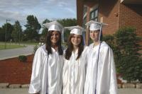 VUHS 2010 Grads Rikki, Shauna and Taylor.