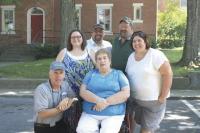 F. Ann Sullivan, her family and Vergennes Mayor Mike Daniels, officially declaring August 28th as F. Ann Sullivan Day. 