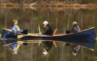 The 15 foot Kevlar Adirondack Guidboat is the backbone of the business and is a blend of the best of the original 1840 Guideboats, coupled with the engineering skills of Steve Kaulback and modern materials.