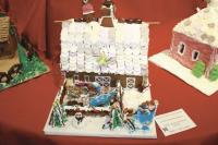 A collaboration between Susan & Martha Johnson with Joseph Spencer and Sawyer Cadoret brings out the essence of Addison County in gingerbread. On display now at the Vermont Folklife Center in Middlebury until December 21st, 2010.