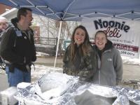 Noonie Deli’s Kim & Beth were joyful but cold! All the participating contestants were winners!