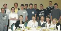 HCC student participation at the Vermont SkillsUSA contest last week. 
Front Row, seated L to R:  Nina Edson, Nicki Thompson, Rita Wells, Health Career Instructor, Jamie Brands and Alix Bradley
Back Row, standing L to R:  Jessica Laughlin, Fred Little, Automotive Technology Instructor, Chris Simard, Chef Woody Danforth, Culinary Arts Instructor, Dylan Lanpher, Michael Kane, Construction Technology Instructor, Josh Clark, Austin Quesnel, Andrew Spooner, Justin Genova, and Mike Sabourin.
