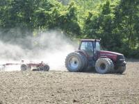 A soggy spring has put the farmers behind in planting their crops. Mierop’s Farm in Bristol, pictured above, are working the soil in anticipation of planting. The warm weather is a welcome sight for farmers during “Spring’s” work.