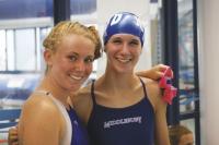 Mychaela Devaney and Courtney White; both competed in the 500 yard Free Style along with 11 year old Archie Milligan.