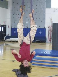 When you look at the paths life has to offer it is often intriguing. When you contemplate life and choice upside down and dangling from circus fabrics it is down right unique. Theodore Spencer showcased both acrobatics and alternative paths to living and studying in a foreign country when he visited VUHS on January 30th.