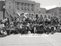 Assembled on the steps of the capital building, these families all have suffered the loss of a child or have a child stricken with CDH and are working to increase awareness and research on this tragic condition.