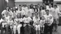 Looking at 95 is not so daunting when you have a large family to show for it, according to Bill Della Penta. Shown here at a recent family reunion. Front row: Ron Dykes, Jameson Dykes, Maddie Dykes, Olivia Dykes, Tira Dykes, Bill Della Penta, Marian Connor, Della Connor, Colby Connor, Paul Connor and Ryan Connor. Second Row: Brandi Dykes, Michelle Dykes Matthew Dykes, Lauren Connor, Samantha Connor, Susan Connor, Brooke Connor, John Connor and Rachel Connor. Third Row: Lilly Connor, Peter Connor, Erin Connor, Ryan Woodward, and Travis Warech.