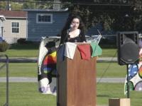 Senior Casey Brinkman challenged the group to think about our