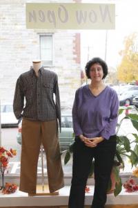 Standing in the newest edition to her store, Linda Cook welcomes return customers and new ones to The Men’s Corner, located on the corner of Main and Green Street in Vergennes.