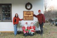 Choosing the right Christmas Tree at Pete's Pines and Needles Tree Farm is an experience for the whole family. Fran O'Connell and Peter Guendel are ready and waiting to see you seven days a week from now until Christmas Eve Day.