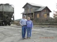 Always together and a team, Mayor Mike 
watch over the moving of a historic Vergennes Train Station to  its new location beside the park and ride. Mayor Daniels was always present to showcase the life in the Little City to both locals and visitors.