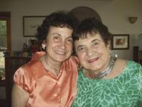 At 96 years young, Blanche Santaniello poses with her daughter Carol for a photo catching her smile, personality, and always having a sense of fashion and humor.