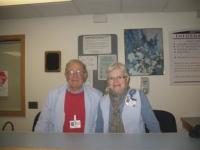 Stan Pietkiewicz and Rosie Kemp are volunteers at Porter Medical Center. Stan has some great stories to share with folks. 