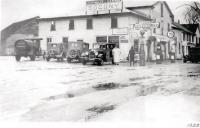 Cartmell’s Garage in 1928 a local favorite. Pictured above Gladys Cartmell Brown near John Phillips 1927 Buick.