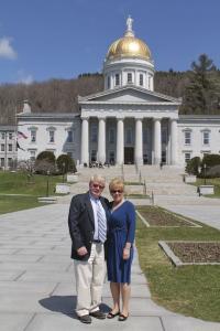 Cheryl White with her husband Dale
Logan