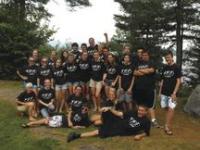 Students from Mt. Abe pose during a week at the Young Life camp on Saranac Lake