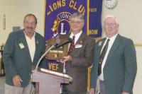 Awarded the honor of the Melvin Jones Fellowship were Ed Langlois, Harry Curth and Paul Bessette.