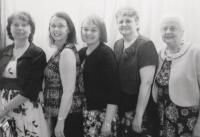 Daughters Betty, June, Charlene, Eileen took their mom on a cruise to celebrate being 80 years young and spent the rest of the time keeping up with her!
