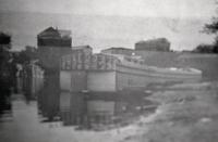 This large barge docked below the Vergennes Falls documents the movement of iron ore up the Otter Creek and out across the lake.