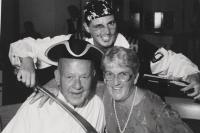 Celebrating her 50th anniversary with husband John aboard a cruise ship, Betty shares a smile and memory of her husband of almost sixty years.